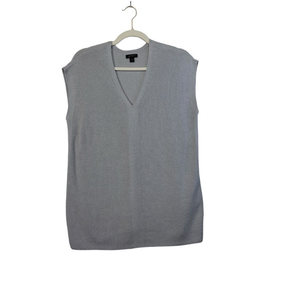 J. Jill Wearever Collection Marble Grey Tunic Top Size MP